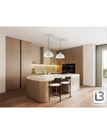 I3-POLO- LAMP 1L -GRIS/LATON